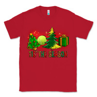 Red tis the season christmas with tennis ball and tree cookie Classic Tee - FaDigitalArtStudio