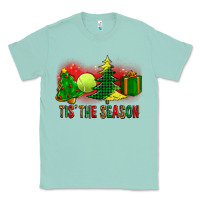 Seafoam tis the season christmas with tennis ball and tree cookie Classic Tee - FaDigitalArtStudio