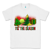 White tis the season christmas with tennis ball and tree cookie Classic Tee - FaDigitalArtStudio
