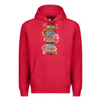 Cardinal floral books Premium Hoodie - MaliasSmallBusiness