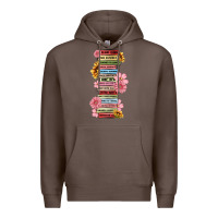 Coffee floral books Premium Hoodie - MaliasSmallBusiness