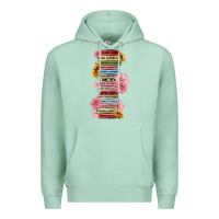 Seafoam floral books Premium Hoodie - MaliasSmallBusiness