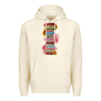 Tofu floral books Premium Hoodie - MaliasSmallBusiness
