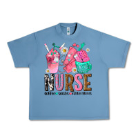 Pebble Blue nurse coffee scrubs rubber gloves Urban Heavy Tee - texasbilliewilder