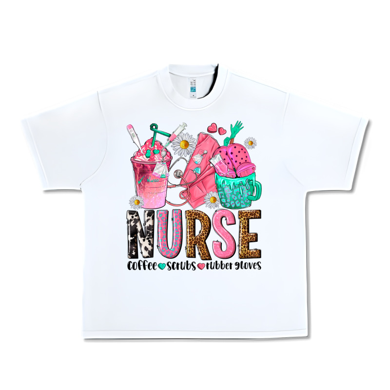 Nurse Coffee Scrubs Rubber Gloves Urban Heavy Tee by texasbilliewilder | Teevron
