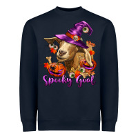 Navy Spooky Goat Heavyweight Sweatshirt - RanaPortraitStore