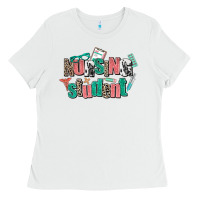 White nursing student Ladies Tee - AdoDesignShop