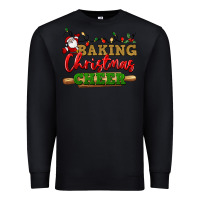 Black Baking Christmas cheer Premium Sweatshirt - NancyCooperArtShop