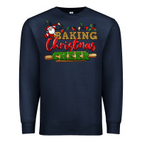 Navy Baking Christmas cheer Premium Sweatshirt - NancyCooperArtShop