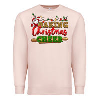 Pale Pink Baking Christmas cheer Premium Sweatshirt - NancyCooperArtShop
