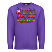 Purple Baking Christmas cheer Premium Sweatshirt - NancyCooperArtShop
