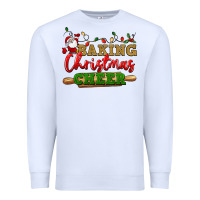 White Baking Christmas cheer Premium Sweatshirt - NancyCooperArtShop