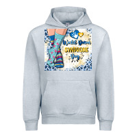 Heather Grey world down syndrome day Urban Hoodie - Artiststas