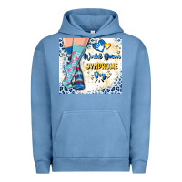 Pigment Pebble Blue world down syndrome day Urban Hoodie - Artiststas
