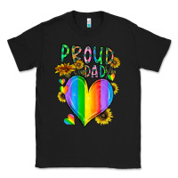 Black proud dad love Classic Tee - CowhideDigitalArt