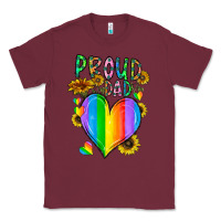 Burgundy proud dad love Classic Tee - CowhideDigitalArt