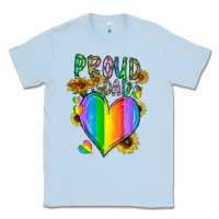 Dusty Blue proud dad love Classic Tee - CowhideDigitalArt