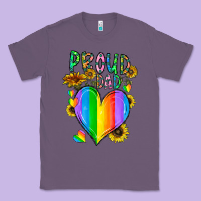 Proud Dad Love Classic Tee Designed By Cowhidedigitalart