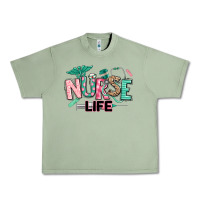 Oil Green nurse life Urban Heavy Tee - texasbilliewilder