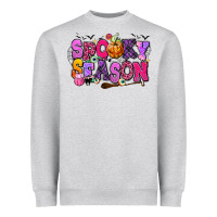 Heather Grey Spooky season Halloween Heavyweight Sweatshirt - RanaPortraitStore