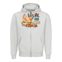 Dove Grey local egg dealer Zipper Hoodie - Artiststas