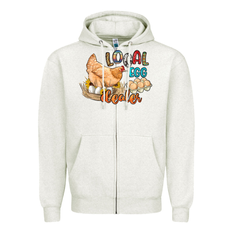 Local Egg Dealer Zipper Hoodie by Artiststas | Teevron