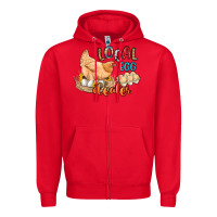 Red local egg dealer Zipper Hoodie - Artiststas