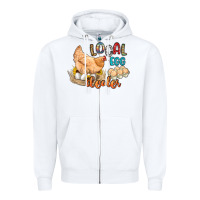 White local egg dealer Zipper Hoodie - Artiststas