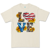 Bone love with sunflowers and usa flag Premium Tee - Artiststas