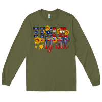 Army Green usa y all Long Sleeve Tee - HRA Design Shop
