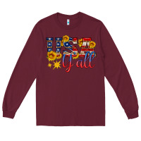 Burgundy usa y all Long Sleeve Tee - HRA Design Shop