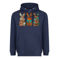 Navy western easter bunnies Heavyweight Hoodie - Jasminsmagicworld