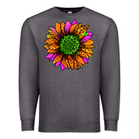 Charcoal Heather halloween sunflower Premium Sweatshirt - Jasminsmagicworld
