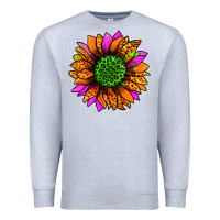 Heather Grey halloween sunflower Premium Sweatshirt - Jasminsmagicworld