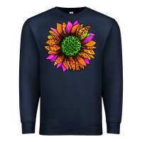 Navy halloween sunflower Premium Sweatshirt - Jasminsmagicworld