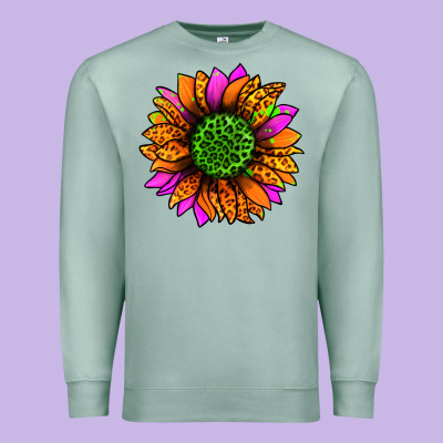 Halloween Sunflower Premium Sweatshirt Designed By Jasminsmagicworld