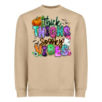 Mushroom Thick thighs spooky vibes Heavyweight Sweatshirt - RanaPortraitStore