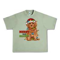 Oil Green merry and bright toy poodle Urban Heavy Tee - RanaPortraitStore