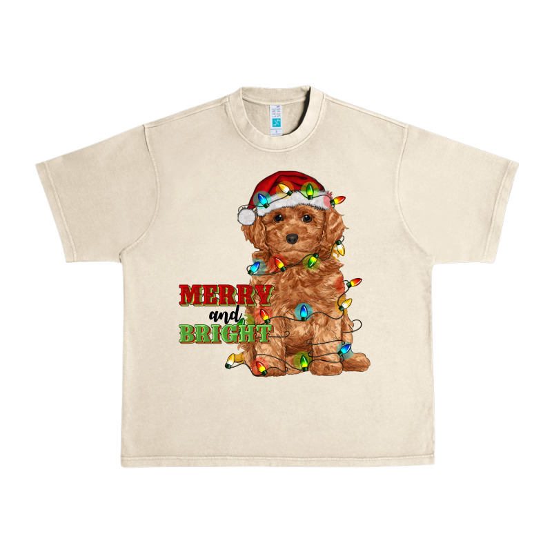 Merry And Bright Toy Poodle Urban Heavy Tee by RanaPortraitStore | Teevron