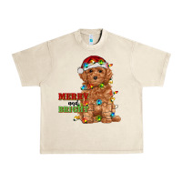Sandshell merry and bright toy poodle Urban Heavy Tee - RanaPortraitStore