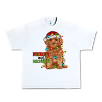 White merry and bright toy poodle Urban Heavy Tee - RanaPortraitStore