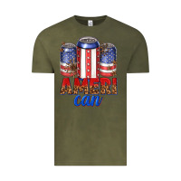 Vintage Olive Ameri can Vintage Tee - texasbilliewilder