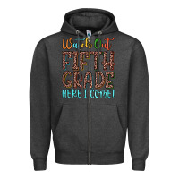 Charcoal Heather watch out fifth grade here i come! Zipper Hoodie - JahusDesignShop