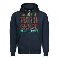 Navy watch out fifth grade here i come! Zipper Hoodie - JahusDesignShop