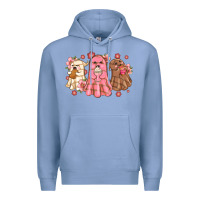 Colony Blue mexican desert ghosts Premium Hoodie - MaliasSmallBusiness
