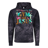 Cloud Black all i need is the gym and jesus Vintage Hoodie - JahusDesignShop