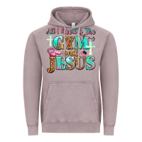 Vintage Zinc all i need is the gym and jesus Vintage Hoodie - JahusDesignShop