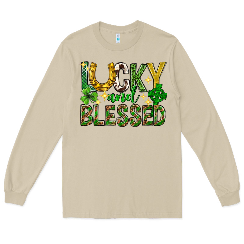Lucky And Blessed St. Patricks Day Long Sleeve Tee by Neo Western | Teevron