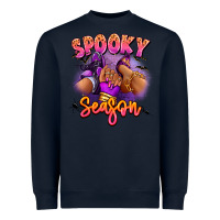 Navy Spooky season sneaker and heel afro woman Heavyweight Sweatshirt - RanaPortraitStore