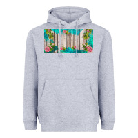 Heather Grey western floral  license plate template Heavyweight Hoodie - BarkalooDesign